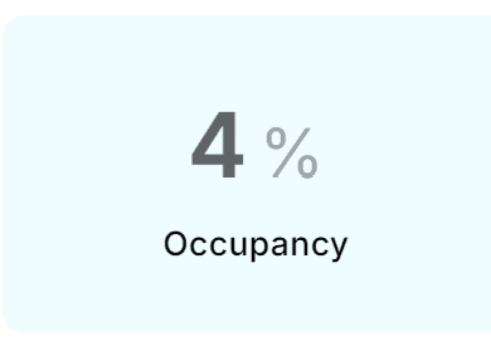 Previous occupancy stat card