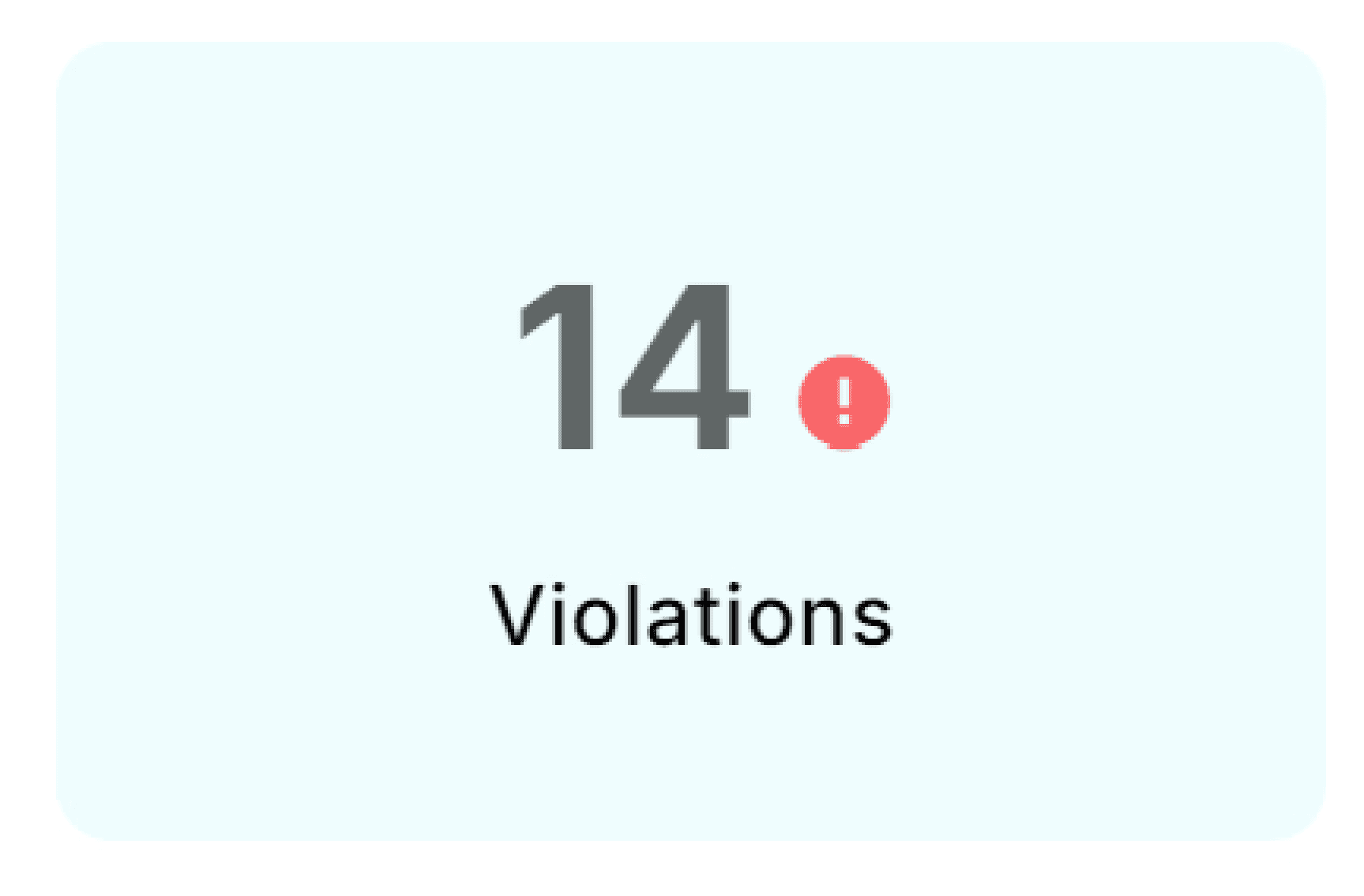 Previous violations stat card