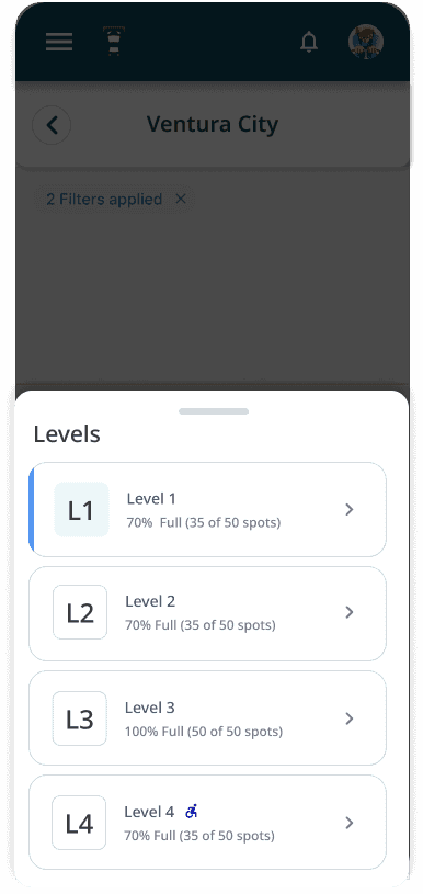 Mobile level list