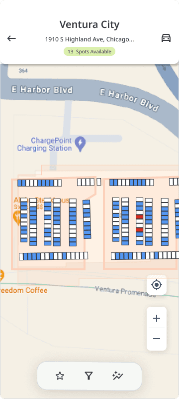 End-user mobile map view